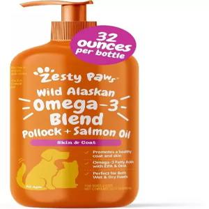Zesty Paws 와일드 알래스카 오메가-3 블렌드 32oz