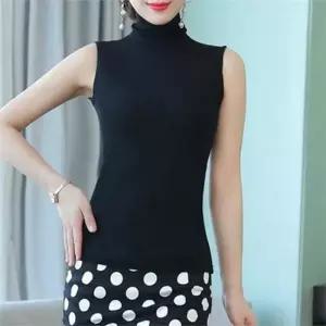 [라일리여성의류] Rly 민소매 폴라티 이너 여성 터틀넥 슬림핏 여름
