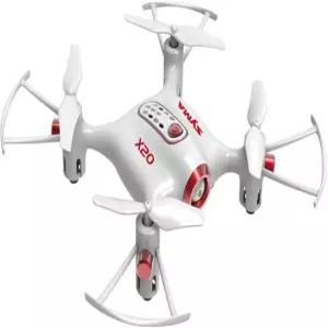 치어윙 Syma X20 미니 드론 RC 나노 쿼드콥터와 자동 호버링 3D 플립(화이트) white