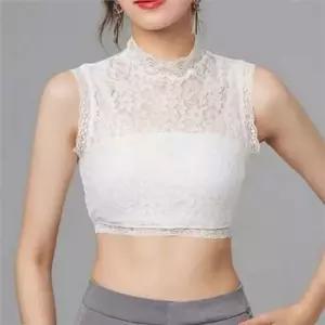 [라일리여성의류] Rly 이너 여성 레이스 민소매 목폴라 민소매 폴라티