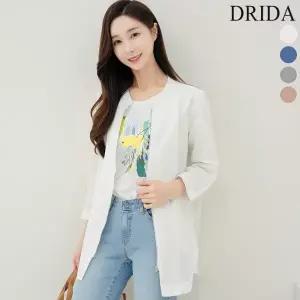 드리다 여자 여름 차이나 린넨 마 빅사이즈 자켓 점퍼 40-50대 미시 중년여성 캐주얼 엄마옷 등