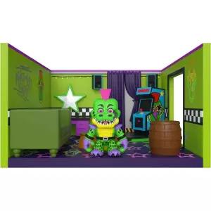 프레디의 피자가게 Five Nights at Freddy's 스냅 드레스룸이 있는 몽고메리 게이터 수집 가능한 비닐 피규