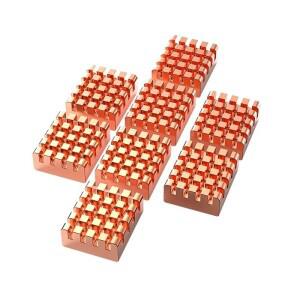LDpcsJ 4/812-pcs VRAM 구리 방열판 13x12x5mm GPU 칩용 열전도 시트 냉각 VGA 쿨러