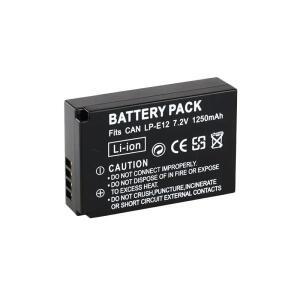 LP-E12 배터리 1250mAh 충전식 배터리 Canon LPE12 EOS M EOS M10 EOS M50 EOS M100 100D Kiss X7 Rebel SL