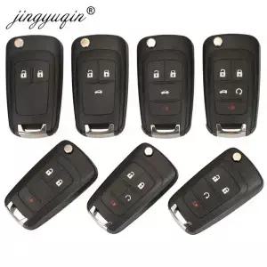 Jingyuqin 플립 원격 자동차 키 쉘 Chevrolet Cruze Epica Lova Camaro Impala Fit Astra J Corsa E