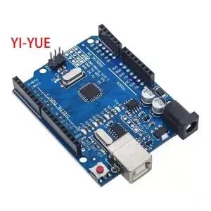 UNO R3 보드 ATmega328P 개발 보드(Arduino IDE 프로젝트와 호환되는 핀 헤더 및 케이블 포함)