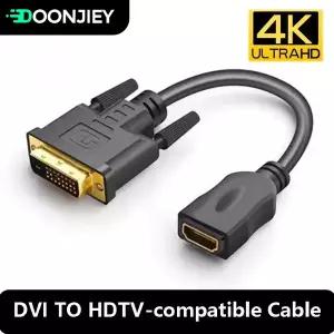 4K HDMI 호환 암-DVI 수 케이블 LCD HDTV DVD 모니터용 양방향 DVI-D 241 HDTV 변환기 어댑터 케이블