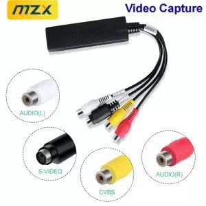 비디오 캡처 카드 Easy Cap VHS VCR Mini DV Hi8 DVD를 디지털 RCA/S-Video로 변환 구형 USB 2.0 오디오