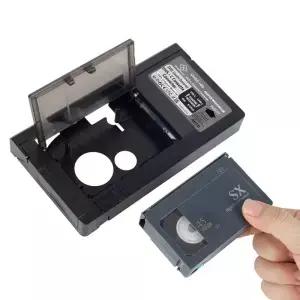VHS-C SVHS 캠코더용 카세트 어댑터용 MiniDV/Hi8과 호환되지 않는 RCA 밀폐형 전동