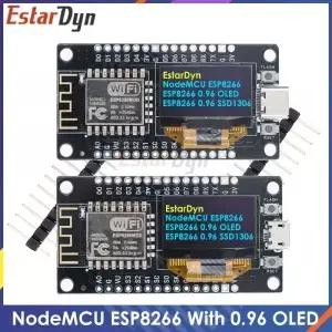 NodeMCU ESP8266 V3 개발 보드 0.96 인치 OLED 디스플레이 CH340 WiFi 모듈 TYPE-C USB
