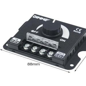 수동 Led 조집열판기 스위치 DC 12V 24V 전원 360W 30A LED 조명/할로겐 램프/RV/해양용 조정 가능한 밝기