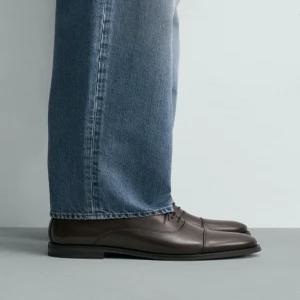 ZARA 레더 드레스 슈즈 - 브라운 2407/820/700