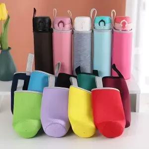 550ml 휴대용 네오프렌 진공 컵 슬리브 물병 커버 절연 가방 유리병 케이스 파우치 스포츠 캠핑 액세서리