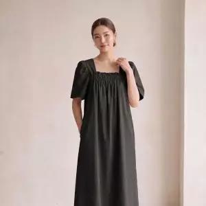 [라일리여성의류] Rly 라비엔트 스퀘어넥원피스.사각원피스.반팔원피스