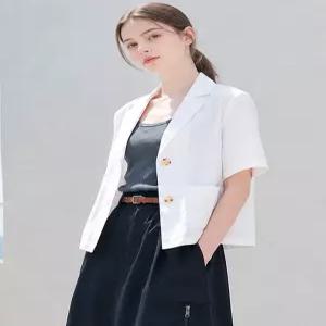 레코브 린넨 투버튼 반팔 자켓LK61C8JK534X 505687