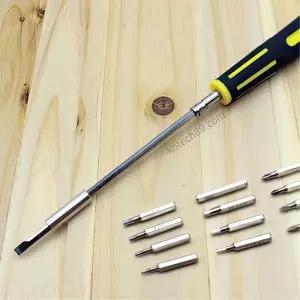 정밀 드라이버 비트 십자 일자 육각 별 17P 세트 목공 DIY 수공구 수작업 수리 도라이바 돌리개