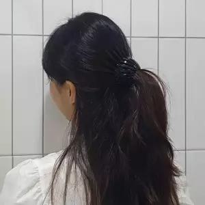[셀러허브 패션][HYDIG0JM_66]포니 만두핀 베이직 똥머리집게핀 블랙 (50241214)