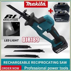Makita DJR189 무선 전기 왕복톱 브러시리스 충전식 목재 금속 절단 톱 18V 전동 공구용 휴대용