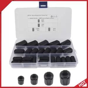 25개 케이블 5MM 필터 클램프 노이즈 5MM 페라이트 키트 7MM 커넥터 코어 억제기 25pcs
