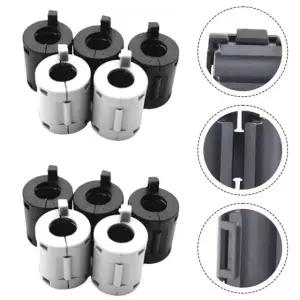 10PCS 페라이트 코어 블랙 장치 클램프 억제 케이블 7MM 클립 소음 간섭 전자기 BLA China Mainland