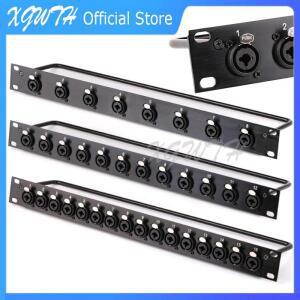 랙 8 12 웨이 3 극 XLR 암 섀시 커넥터  스피커 오디오 케이블 용 비행 마운트