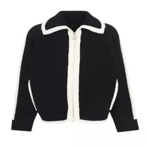 [보니스팍스][보니스팍스(Bonispax)] 울 라인배색 집업 니트 가디건 (택가격 179000원