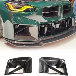 BMW G87 M2 베이스 쿠페 2도어 2022-2024 프론트 에어벤트 흡입 덕트 삽입물 범퍼 스플리터 프로텍터 공장