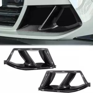 BMW G80 M3 G82 G83 M4 2021-2026과 호환되는 Fancemot 리얼 카본 파이버 프론트 범퍼 에어 덕트 교체