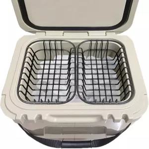 YETI Roadie 24와 호환되는 2팩 쿨러 바구니 건조 상품 와이어 랙 보관함은 작은 물품을 유지하고 과일을