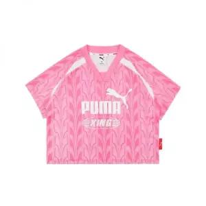 PUMA 키즈 여아 그래픽 매쉬 반팔티 PK62TL404
