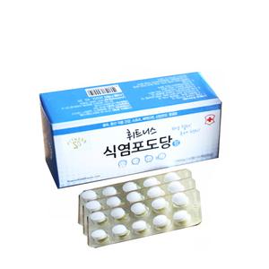 휘트니스 식염포도당 (60정) 1개 여름철잦은야외활동및각종스포츠운동시섭취정제염