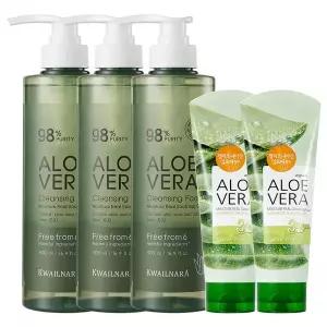 [과일나라]알로에 대용량 클렌징폼 500ml 3개+150ml 2개[31306361]