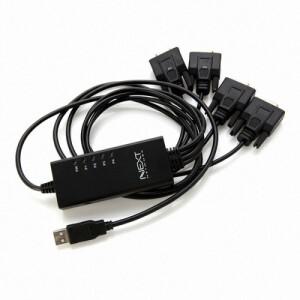 이지넷유비쿼터스 넥스트 4포트 RS232 to USB2.0 시리얼 케이블 (NEXT-RS232 4P)