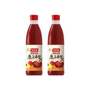 해찬들 새콤달콤초고추장1050Gx2 감칠맛 떡볶이 닭볶음탕 존맛탱 엄마손맛 육수 쉬운요리 마라탕 1세트