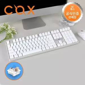 [국내정품] 콕스 CK580 교체축 게이밍 기계식 키보드 화이트 청축