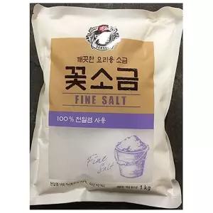 (1k X 10) 꽃소금(백설)/천일염/백석빛/가글/음용/고운/먹는/간수뺀/솔트/두부/간수/재제염/암염