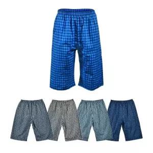 국산 남성 면 체크 파자마 반바지 잠옷 빅사이즈 실내복 (WFK4LTX)
