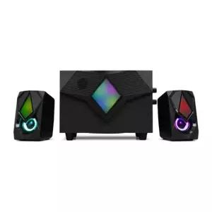 지군코리아 지군 GS-4000 / 	 2.1채널 우퍼 스피커 컴퓨터 PC용 USB 게이밍 RGB LED 스피커