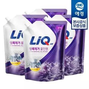 [애경] 리큐 얼룩제거 올인원 세탁세제 리필 2.1L x4개[35657503]