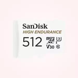 특 가 샌디스크 MicroSDXC High Endurance 512GB U3 4K V30 TLC QQNR ST1