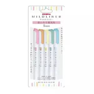 제브라 마일드라이너 5색 세트 1.4mm 4.0mm WKT7-5C