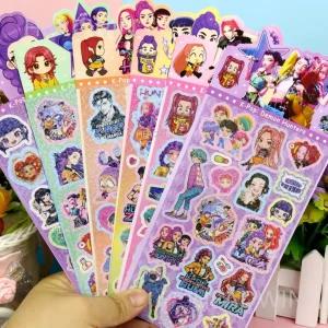  케데헌 스티커북 다꾸 DIY 호랑이 스티커 KPOP 헌트릭스 의상 루미 조이 캐릭터