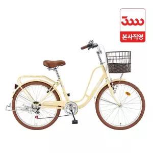 [삼천리자전거]자스민 24인치 7단 삼천리 바구니 시티 자전거 2026 - 완조립 본사직영몰