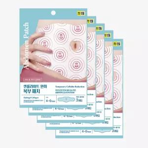 팩미인 셀룰라이트 뱃살 발열 완화 복부패치 5팩 (15매입)