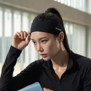 이고진 스포츠 헤어밴드 와이드 2개 1세트 운동 땀흡수 머리밴드
