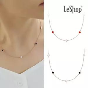 [르샵주얼리] 14K 모노 클로버 목걸이(GoldPlated)_LJ6012BRN