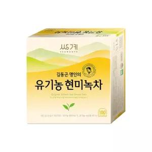 맛있는家 쌍계명차 김동곤 명인의 유기농 현미녹차 100티백