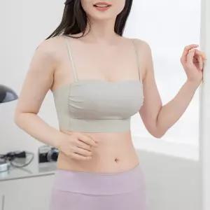 윙크핑크/노라인 튜브탑 브라/끈탈부착/흘러내림 없는 데일리 속옷
