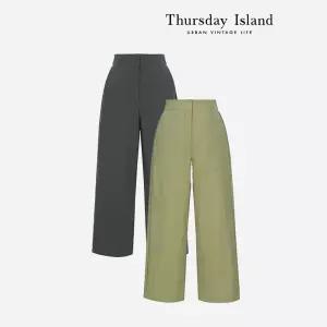[Thursday Island] 뒷 밴딩 일자 팬츠(T244MPT243W)