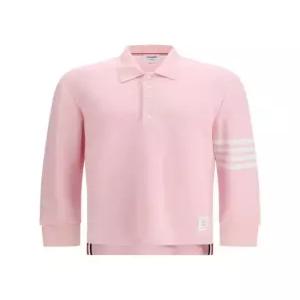 26SS 톰브라운 텍스쳐드 피케 4바 롱슬리브 폴로셔츠 MJP234A J0248 680 LIGHT PINK DOM
